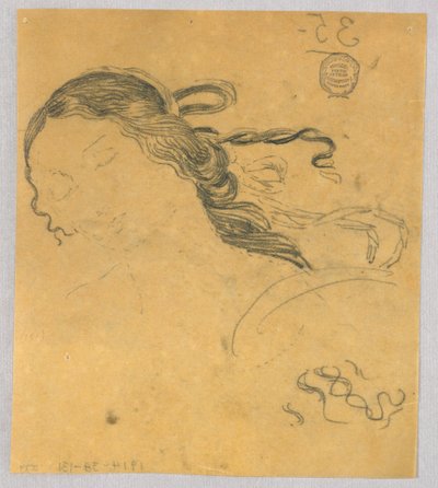 Estudo do cabelo da mulher de Francis Augustus Lathrop