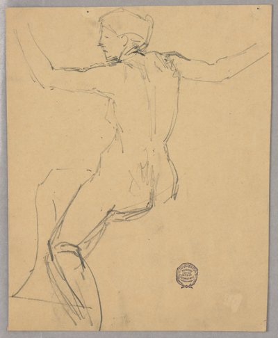 Estudo de uma figura nua de Francis Augustus Lathrop