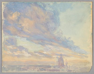 Estudo de nuvens, Roma, Itália de Francis Augustus Lathrop