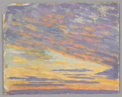 Estudo de nuvens, Roma, Itália de Francis Augustus Lathrop