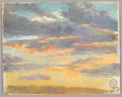 Estudo de nuvens, Roma, Itália de Francis Augustus Lathrop