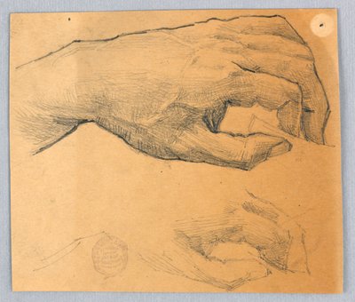 Dois estudos de uma mão de Francis Augustus Lathrop