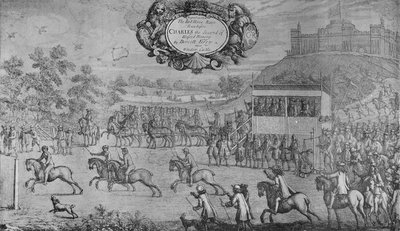 Uma corrida antes de Carlos II, por Francis Barlow, c1650-1680, 1911 de Francis Barlow
