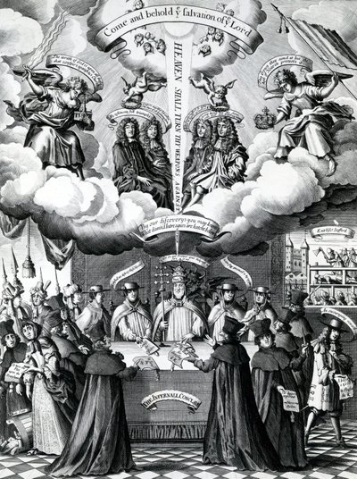 A Happy Instruments of Englands Preservation, publicado por Benjamin Combe depois de Francis Barlow, abril de 1681 de Francis Barlow