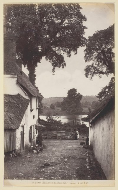 31 Exeter, Cottages at Countess Weir de Francis Bedford