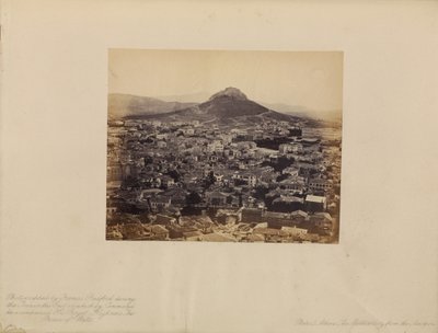 Atenas - A cidade moderna vista da Acrópole de Francis Bedford