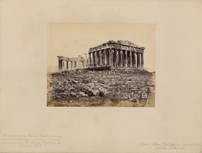Atenas - O Pártenon, vista geral do noroeste de Francis Bedford
