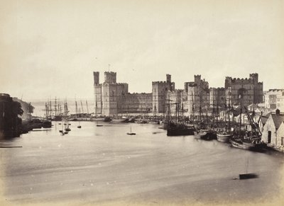 Castelo de Carnarvon e foz do rio (578) de Francis Bedford
