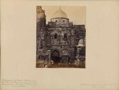Jerusalém - Fachada da Igreja do Santo Sepulcro de Francis Bedford