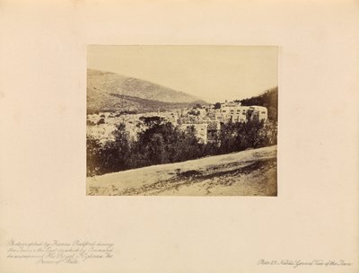 Nablûs - Vista geral da cidade de Francis Bedford