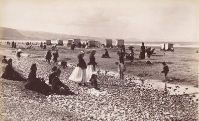 Praia de Pensarn, década de 1860. de Francis Bedford
