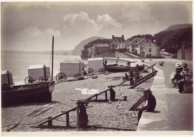 Sidmouth, extremo oeste da esplanada de Francis Bedford