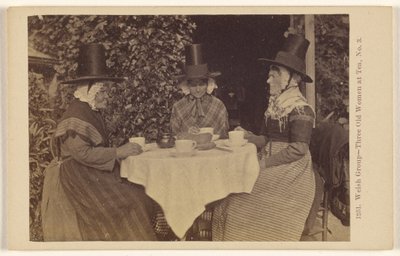 Grupo galês - Três mulheres idosas a tomar chá, n.º 3 de Francis Bedford