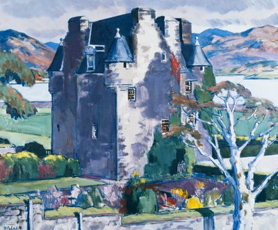 Castelo Barcaldine, Argyll, c. 1928 (óleo sobre tela) de Francis Campbell Boileau Cadell