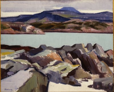 Ben More, de cima de Port Beag na Sligeanach (óleo sobre tela) de Francis Campbell Boileau Cadell