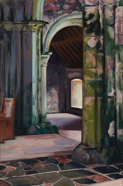 Iona Abbey, Interior (óleo sobre tela) de Francis Campbell Boileau Cadell
