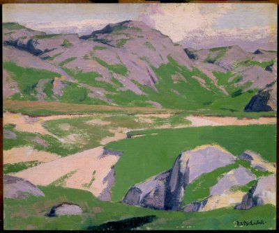 Lago e Montanhas (ver 145804 para reverso) de Francis Campbell Boileau Cadell