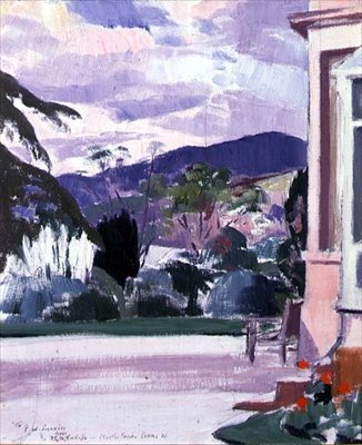 Myrtle Park Cove, Argyll (óleo sobre painel) de Francis Campbell Boileau Cadell