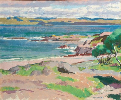Ross of Mull de Traigh Mhor, Iona (óleo a bordo) de Francis Campbell Boileau Cadell