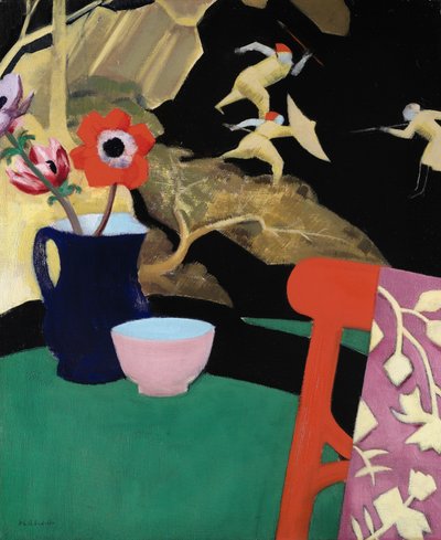 Ainda vida com uma tela de laca de Francis Campbell Boileau Cadell