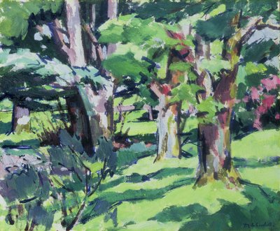 Árvores em Auchinleck, Ayrshire de Francis Campbell Boileau Cadell