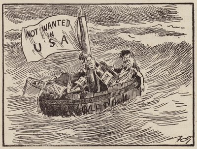 Proibição nos Estados Unidos (litografia) de Francis Carruthers Gould