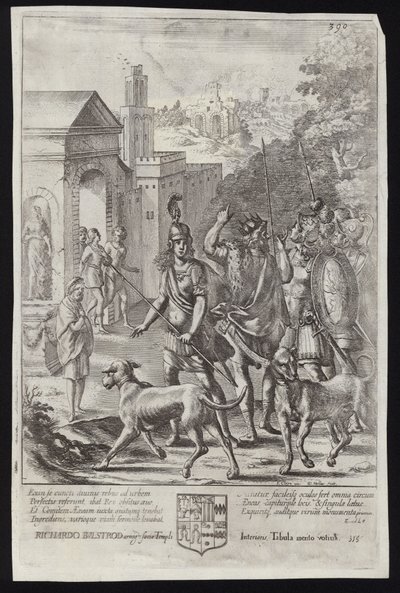 Evander e Enéias em Palentium de Francis Cleyn