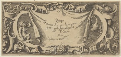 Placa de título, de Five Senses Five Senses, ca. 1655 de Francis Cleyn