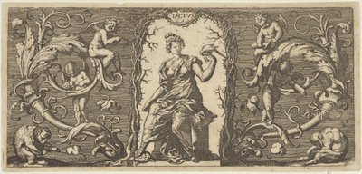 Toque Toque, dos Cinco Sentidos Cinco Sentidos, ca. 1655 de Francis Cleyn