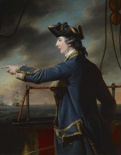 Retrato do Capitão Edward Knowles, R.N. (1742-1762) de Francis Cotes