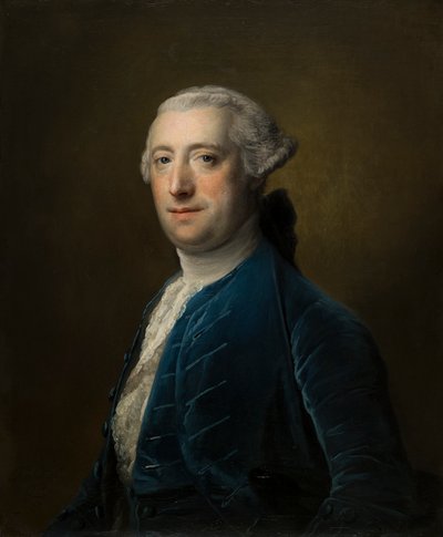 Retrato do Coronel Kinnear, do 50º Regimento do Pé, c.1746-70 (óleo sobre tela) de Francis Cotes