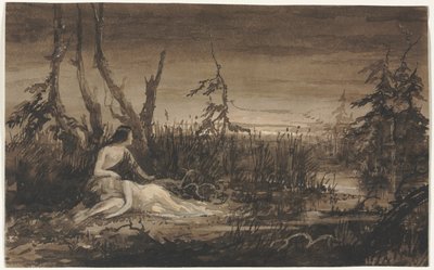 Figuras em uma paisagem de Francis Danby