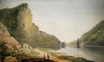 O desfiladeiro Avon (aguarela sobre papel) de Francis Danby