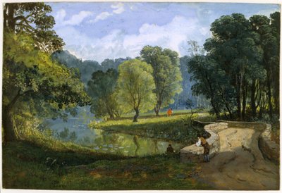 O Frome em Stapleton, c.1823 (aguarela e corpinho sobre papel) de Francis Danby