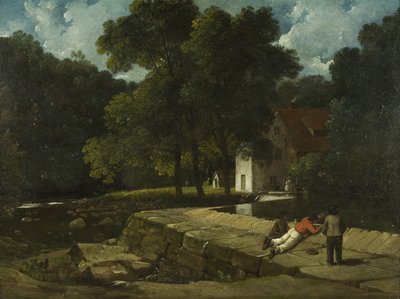 The Snuff Mill, Stapleton, c.1822 (óleo a bordo) de Francis Danby