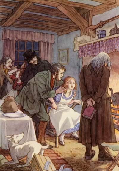 Ilustração para "O Grilo na Lareira" de Charles Dickens (litografia a cores) de Francis Donkin Bedford