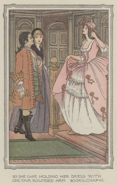 Ilustração para The History of Henry Esmond (litografia a cores) de Francis Donkin Bedford