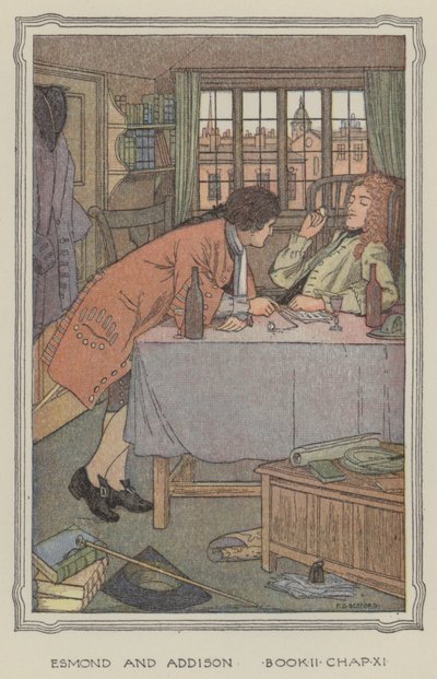 Ilustração para The History of Henry Esmond (litografia a cores) de Francis Donkin Bedford