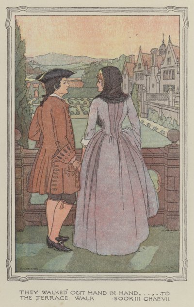 Ilustração para The History of Henry Esmond (litografia a cores) de Francis Donkin Bedford