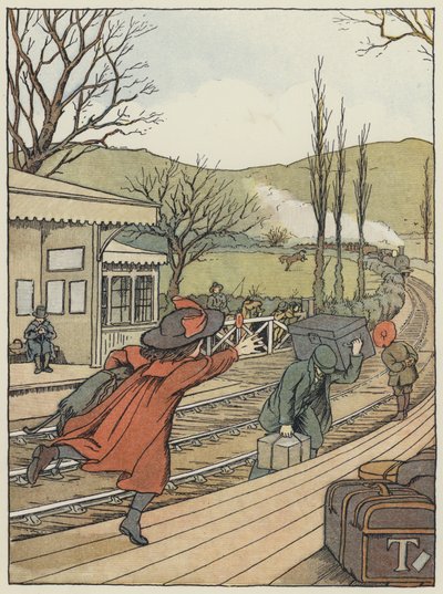 Londres: The Country Station (litografia a cores) de Francis Donkin Bedford
