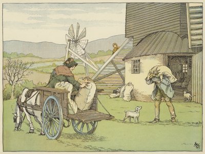 Moleiro (litografia a cores) de Francis Donkin Bedford