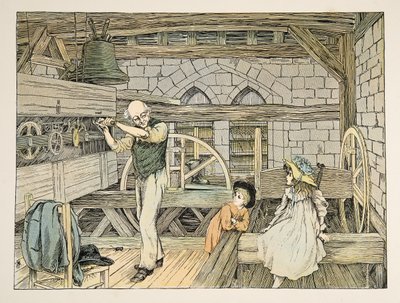 The Clockwinder, de Four and Twenty Toilers, pub. 1900 (litografia a cores) de Francis Donkin Bedford
