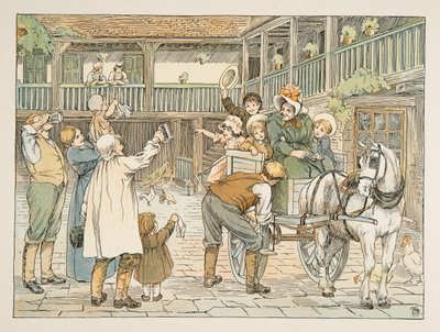 O Ostler, de Four and Twenty Toilers, pub. 1900 (litografia a cores) de Francis Donkin Bedford