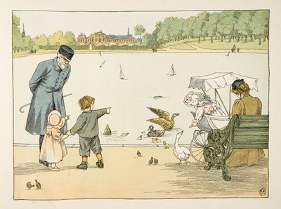 The Park Keeper, de Four and Twenty Toilers, pub. 1900 (litografia a cores) de Francis Donkin Bedford