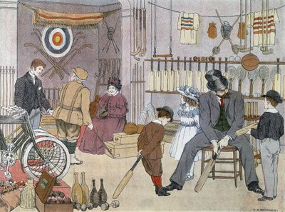 A loja de desporto, de "O Livro das Lojas de Francis Donkin Bedford