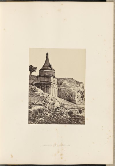 Túmulo de Absalão, Jerusalém de Francis Frith