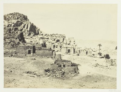 Antiguidades em Biggeh, Opposite Philæ, 1857. de Francis Frith