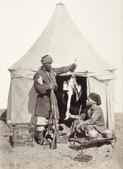 Desportista e cozinheiro árabe de Francis Frith