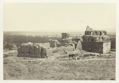 Vista distante de Damasco, 1857. de Francis Frith