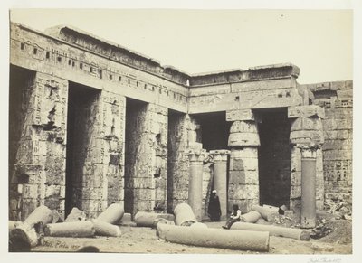 Tribunal interior de Medinet Habbo, Tebas de Francis Frith